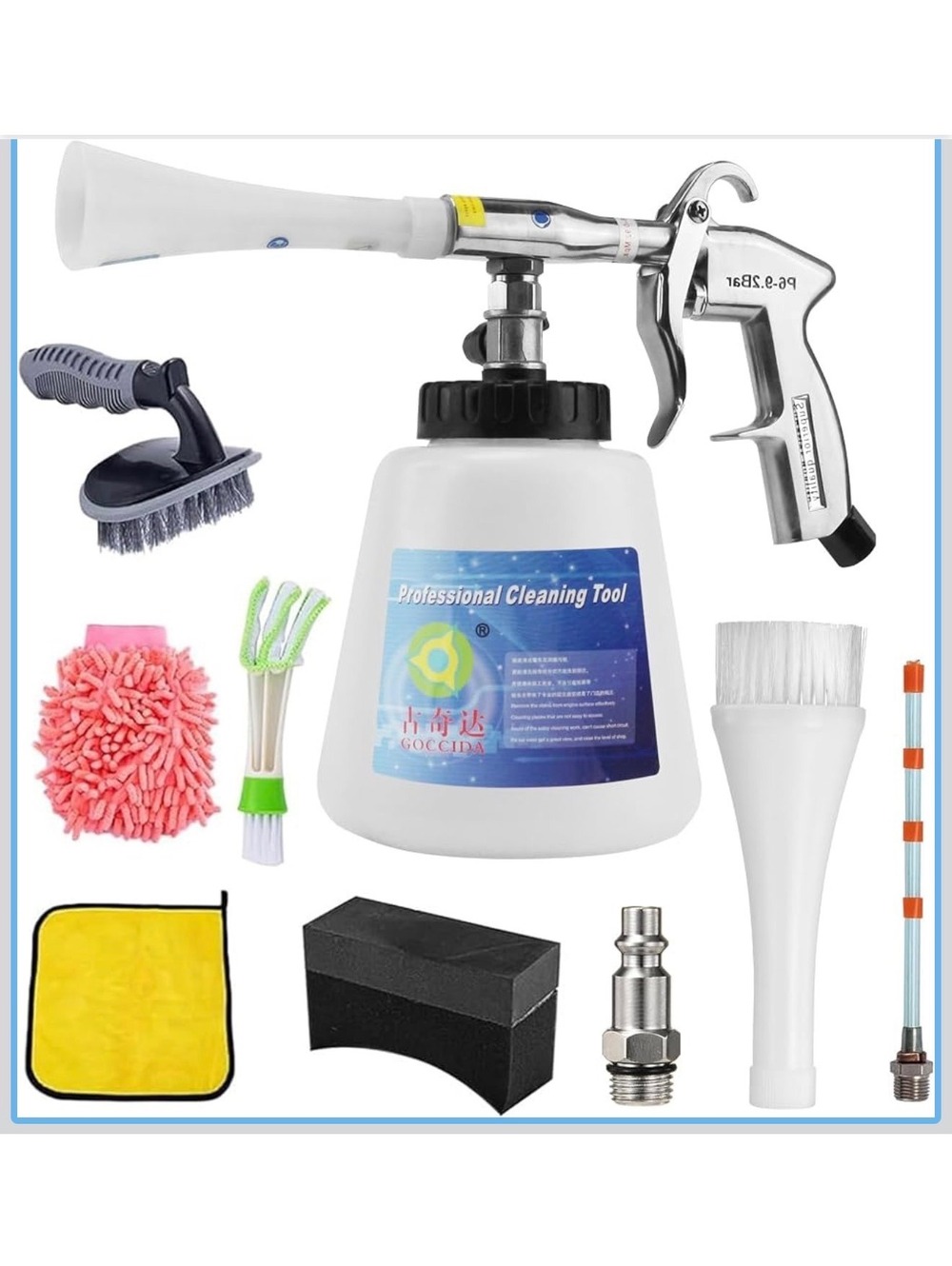 8 pc Car Interior Cleaner Auto Detail Tools Car Detailing